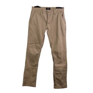 Brixton Reserve Chino Pants Mens 31X32 Khaki Brown Standard Fit Straight Twill